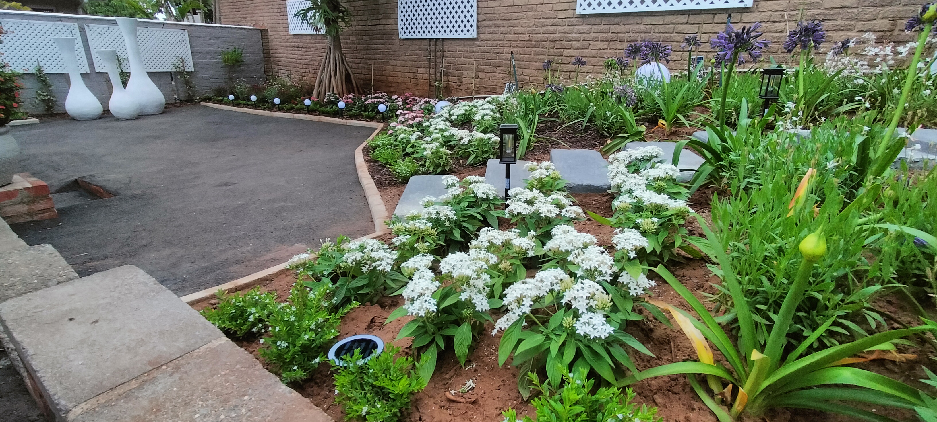 Finished garden maintenance detail